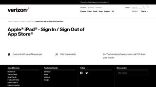 
                            9. Apple iPad - Sign In / Sign Out of App Store | Verizon Wireless