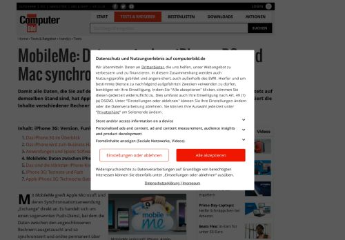 
                            7. Apple iPhone 3G: So funktioniert MobileMe - COMPUTER BILD