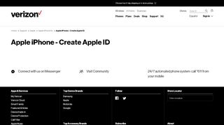 
                            4. Apple iPhone - Create Apple ID | Verizon Wireless