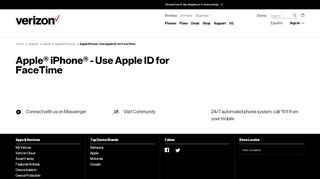 
                            11. Apple iPhone - Use Apple ID for FaceTime | Verizon Wireless