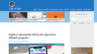 
                            6. Apple is ignorantly killing the App Store affiliate program - Cult of Mac