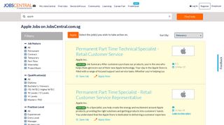 
                            5. Apple Jobs & Career in Singapore | JobsCentral
