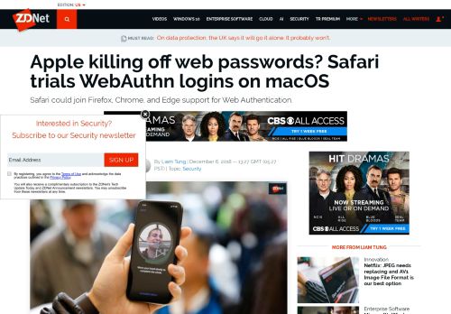 
                            9. Apple killing off web passwords? Safari trials WebAuthn logins on ...