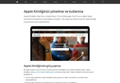 
                            7. Apple Kimliği oluşturma, yönetme ve kullanma - Apple Destek