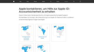 
                            12. Apple kontaktieren, um Hilfe zur Apple-ID ... - Apple Support