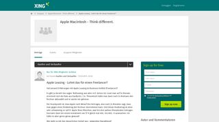 
                            7. Apple Leasing - Lohnt das für einen Freelancer? - Apple Macintosh ...