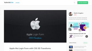 
                            8. Apple-like Login Form with CSS 3D Transforms - Tutorialzine