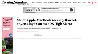 
                            13. Apple MacBook security flaw on macOS High Sierra lets anyone log in ...