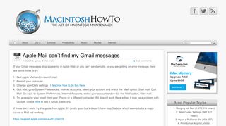 
                            8. Apple Mail can't find my Gmail messages - Macintosh How To