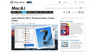 
                            9. Apple Mail für OS X: Probleme lösen, Tricks nutzen | Mac & i - Heise