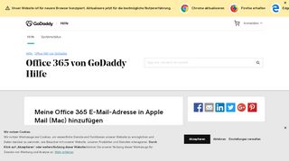 
                            6. Apple Mail (Mac): E-Mail einrichten | Office 365 von GoDaddy ...