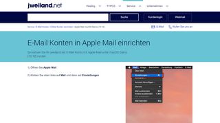 
                            4. Apple Mail macOS Sierra (10.12) - jweiland.net