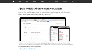 
                            3. Apple Music-Abonnement verwalten - Apple Support