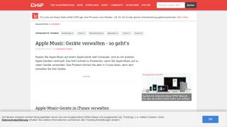 
                            12. Apple Music: Geräte verwalten - so geht's - CHIP