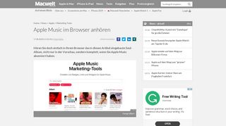 
                            11. Apple Music im Browser anhören - Macwelt