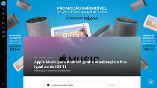 
                            11. Apple Music para Android ganha atualização e fica igual ao do iOS 11 ...