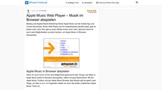 
                            6. Apple Music Web Player – Musik im Browser abspielen