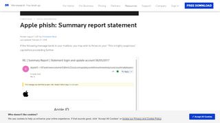 
                            1. Apple phish: Summary report statement - Malwarebytes Labs ...