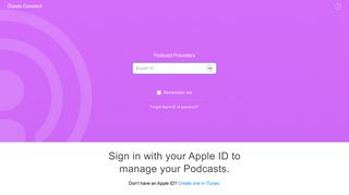
                            8. Apple Podcasts - iTunes Connect