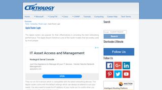 
                            4. Apple Router Login: How to Find Apple Router IP Address - Certiology