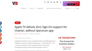 
                            9. Apple TV debuts Zero Sign-On support for Charter, without Spectrum ...