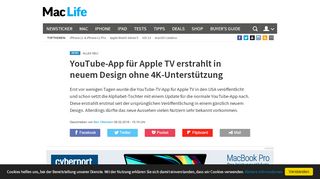 
                            11. Apple TV: YouTube wurde völlig überarbeitet - ohne 4K | Mac Life