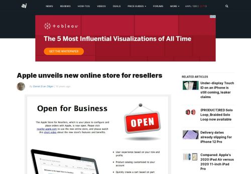 
                            10. Apple unveils new online store for resellers - AppleInsider