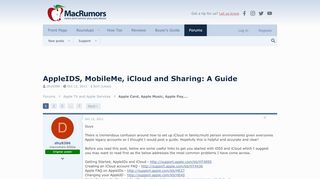 
                            11. AppleIDS, MobileMe, iCloud and Sharing: A Guide | MacRumors Forums