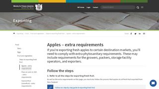 
                            11. Apples – extra requirements | MPI | NZ Government