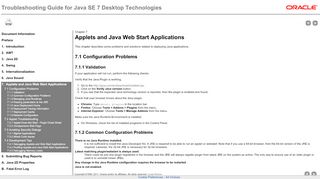 
                            5. Applets and Java Web Start Applications - Troubleshooting Guide ...