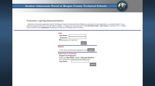 
                            1. Applicant Login - Bergen County Academies