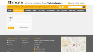 
                            1. Applicant Login - Midland Group Training Services