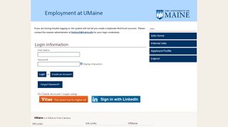 
                            5. Applicant Login - University of Maine - Job Opportunities