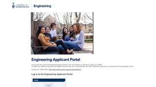 
                            2. Applicant Portal - University of Toronto