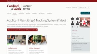 
                            9. Applicant Recruiting & Tracking System (Taleo) | Cardinal at Work