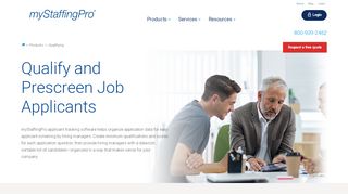 
                            3. Applicant Screening - myStaffingPro