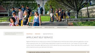 
                            8. Applicant Self Service | California State University, Long Beach