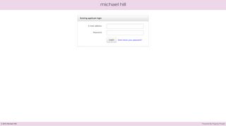 
                            3. Applicant sign in - Michael Hill - PageUp