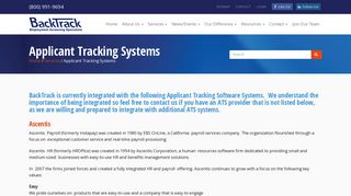
                            2. Applicant Tracking Systems | BackTrack