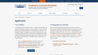 
                            5. Applicants | Fulbright Scholar Program