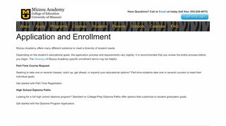 
                            10. Application and Enrollment – Mizzou K-12 Online