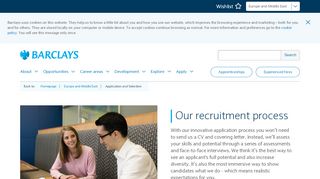 
                            2. Application and Selection | Barclays Early Careers and Graduates