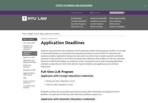 
                            5. Application Deadlines | NYU School of Law