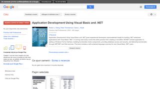 
                            12. Application Development Using Visual Basic and .NET