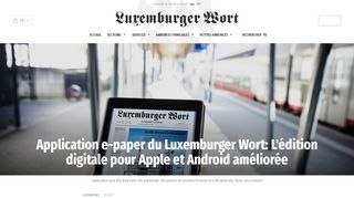 
                            3. Application e-paper du Luxemburger Wort: L'édition digitale pour ...