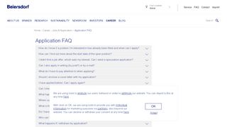 
                            13. Application FAQ | Beiersdorf