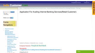 
                            7. Application For Availing Internet Banking Services(Retail Customer ...