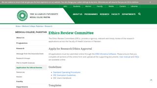 
                            8. Application for Ethical Review - Research | MC, Pakistan | ...