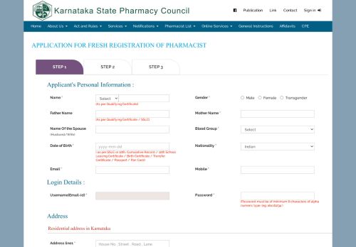 
                            6. Application for Fresh Registration & welfare trust. - Karnataka State ...