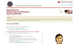 
                            12. Application for Passport On-line Electronic System (APPLES)